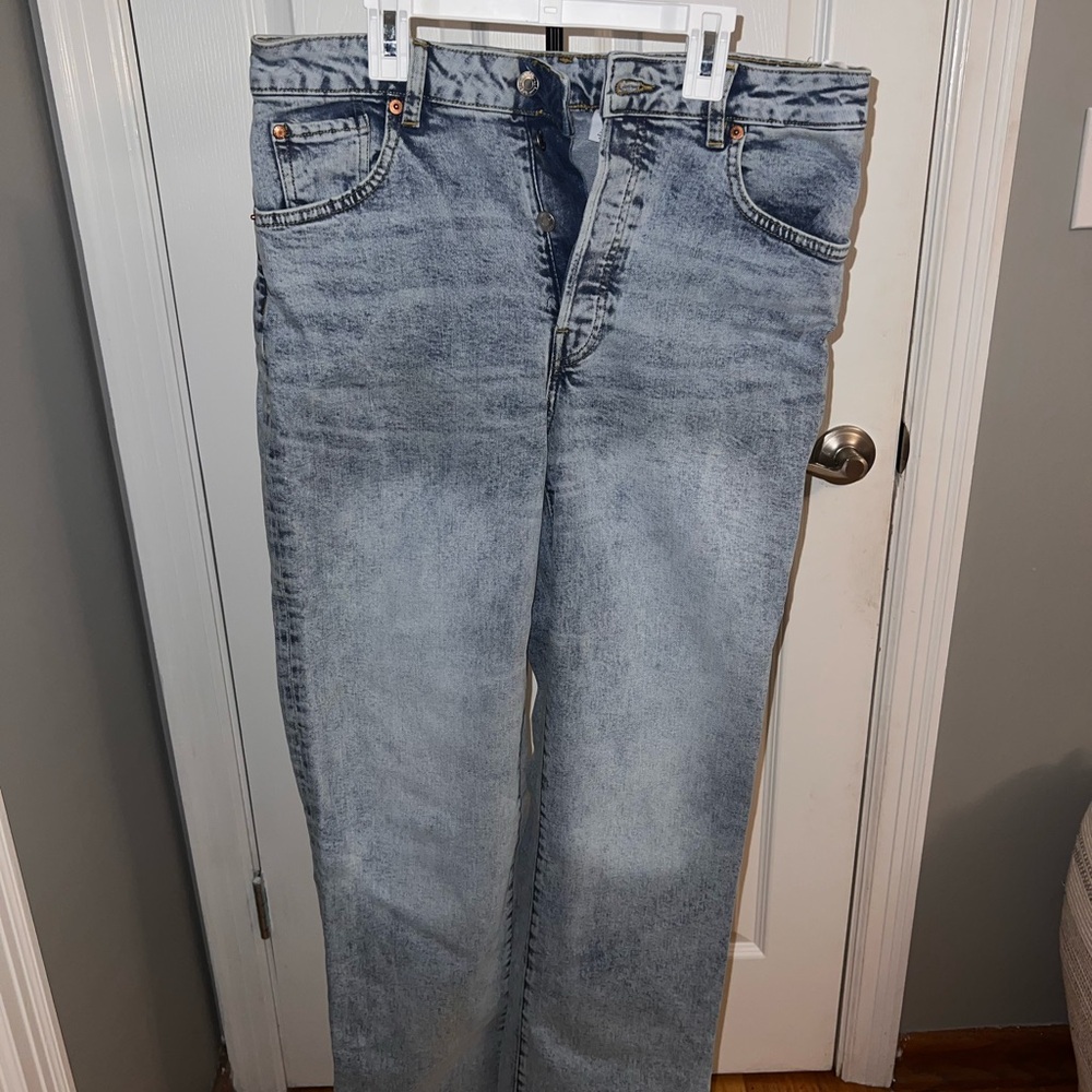 H&M Light Blue Straight Leg Jeans